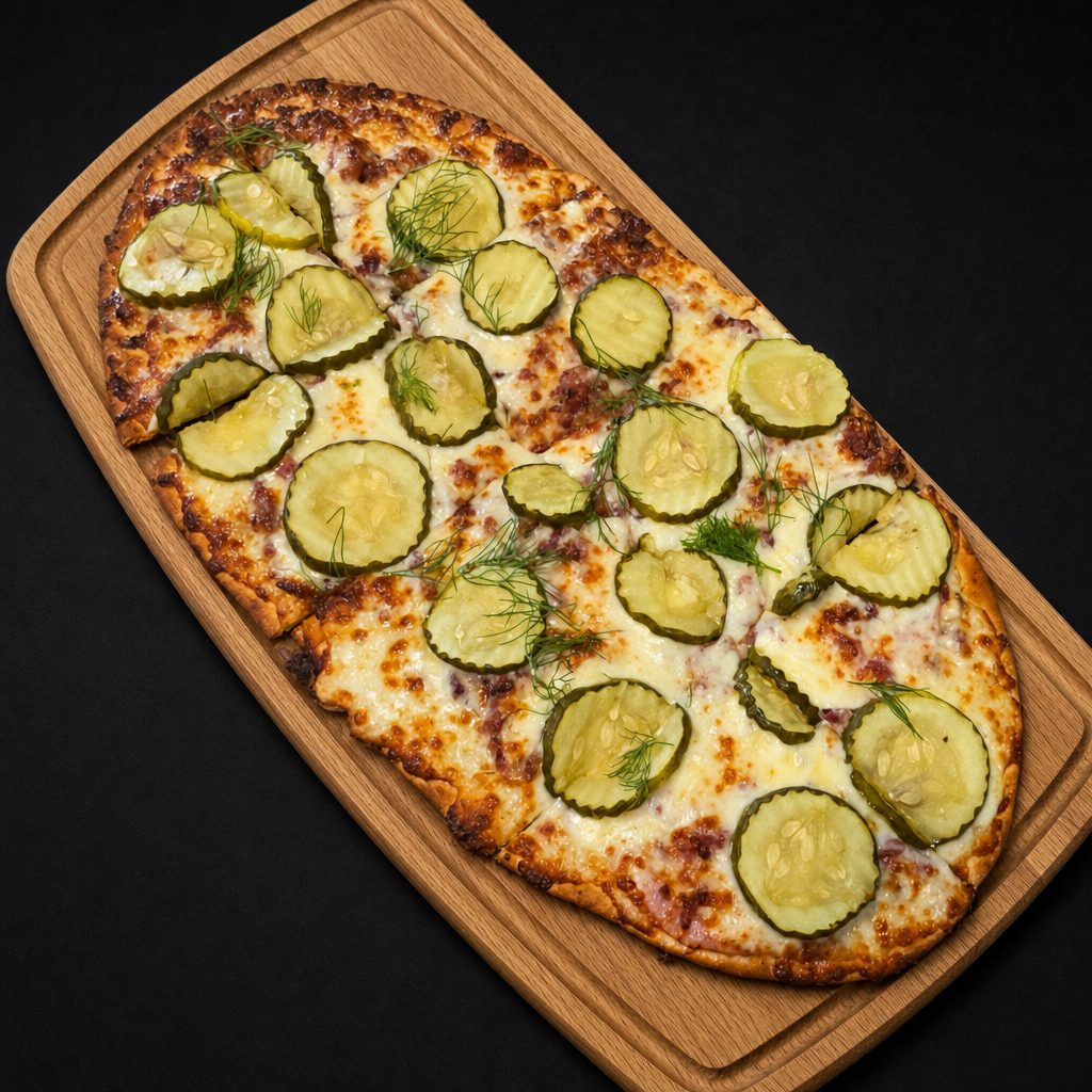 Pickle Paradise Flatbread.