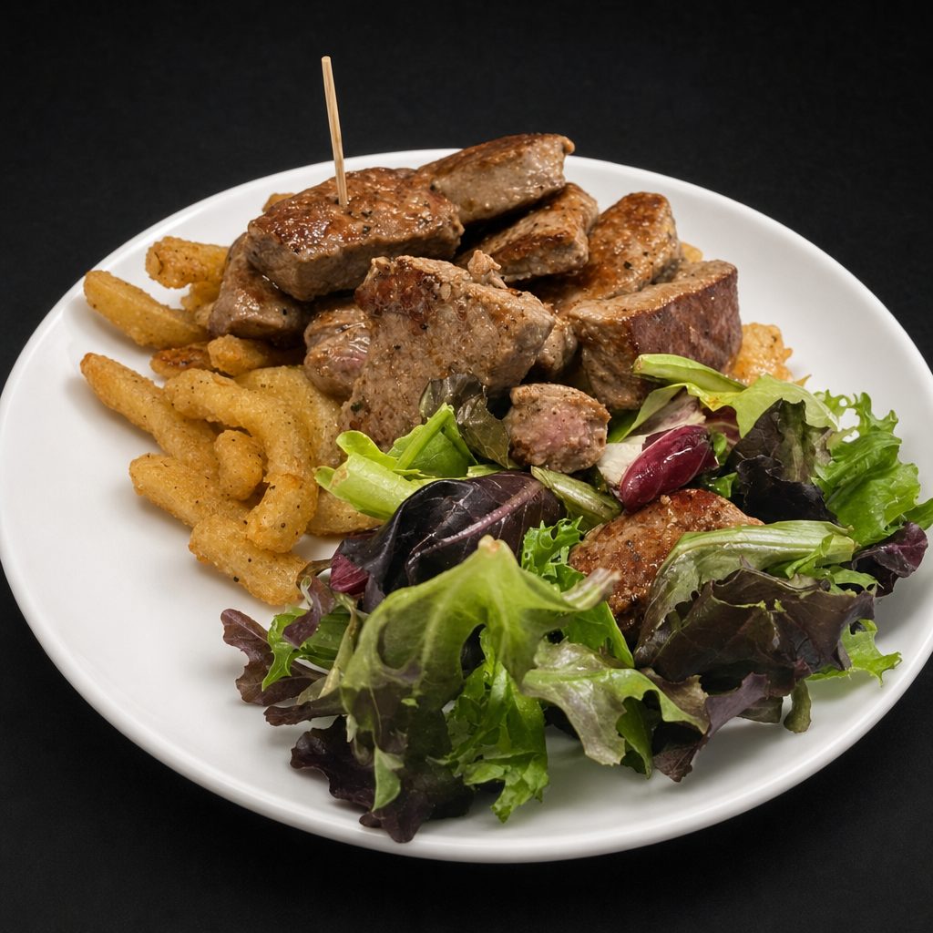 USDA Prime Black Angus Steak Bites.