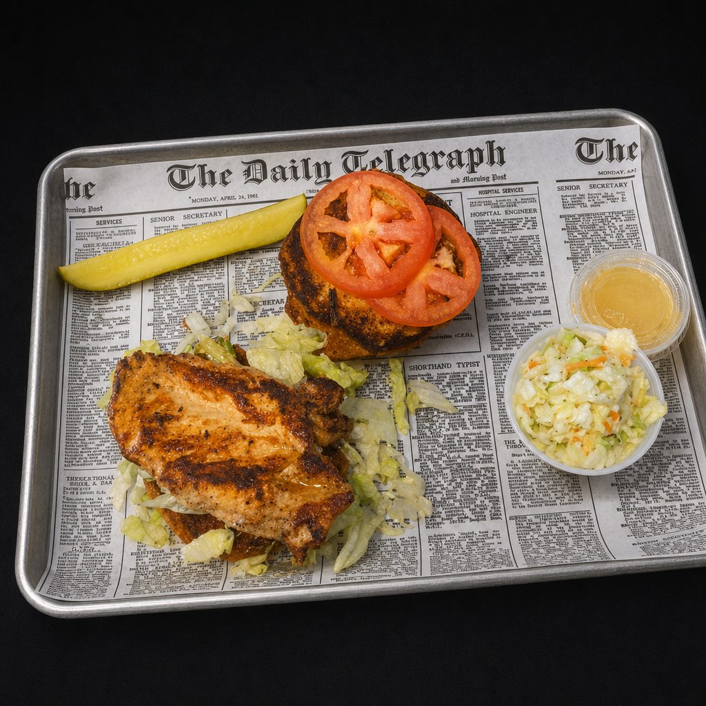 Cindy's Marinated Chicken Breast Sandwich.