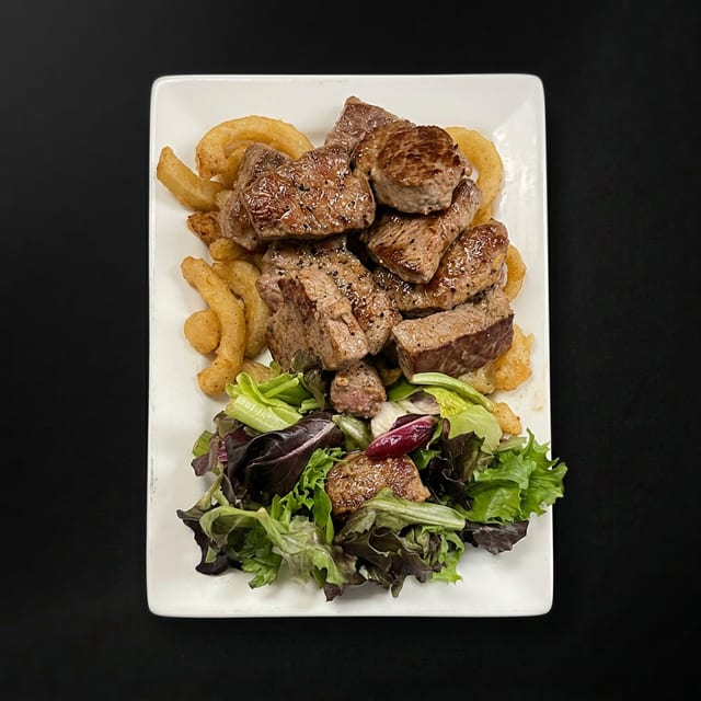 USDA Prime Black Angus Steak Bites.