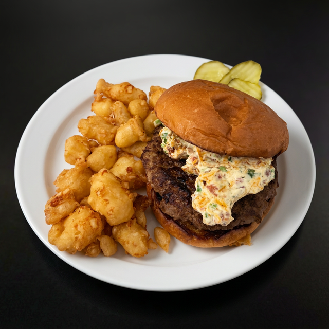 Jalapeno Popper Dip Burger.